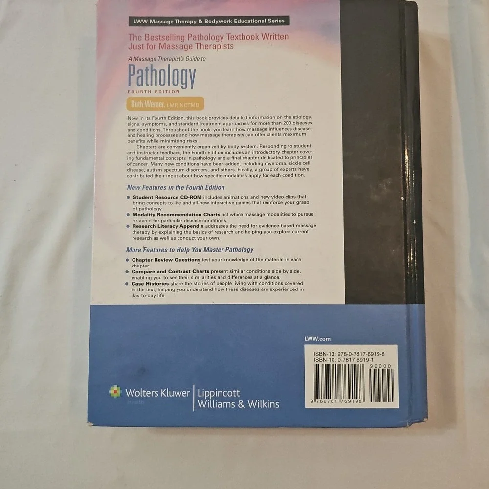 Pathology 4th ed. Ruth Werner with CD-Rom,‎ unscratched barcode *heavily marked*